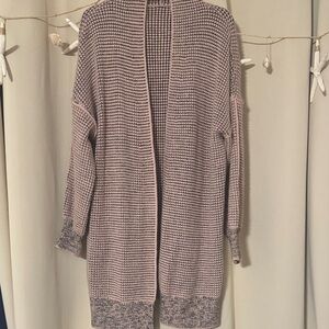 Pink and Gray Women's Sweater